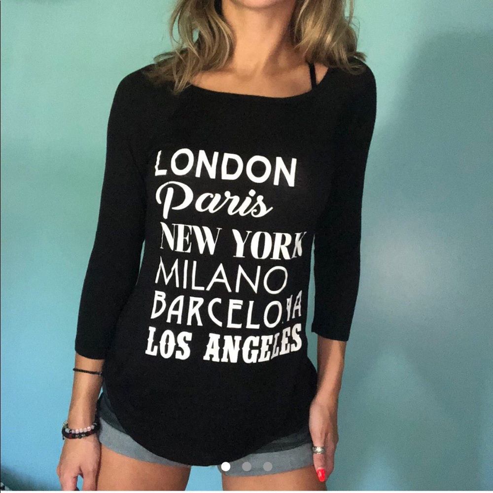 Cities 3/4 length shirt